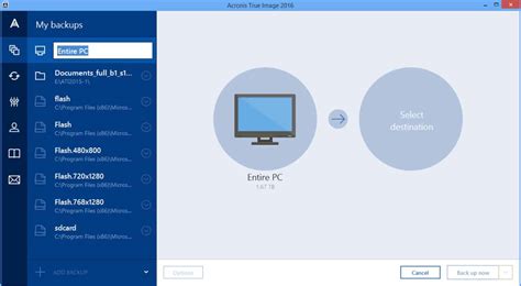 Acronis cloning software - Select the drive that you want to make bootable. 5. Click Create Media. If the drive is not empty, Acronis True Image 2018 will ask you to confirm deleting all the data stored on the drive. To confirm, click Erase. 6. When the progress is complete, disconnect the media and keep it in a safe place. You can store your own data on …